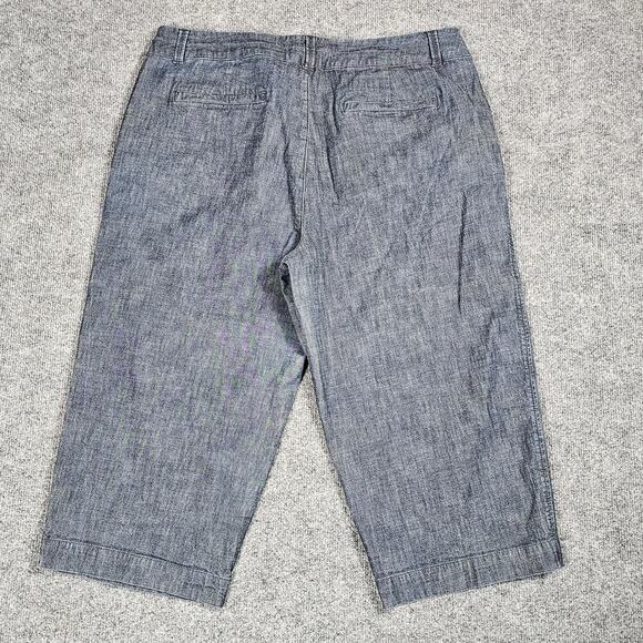 Coldwater Creek Shorts Womens Plus Size 18 Bermuda  Zip Button Jeans - Picture 3 of 10